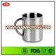 220ml food grade double wall stainless steel espresso coffee cups and saucers